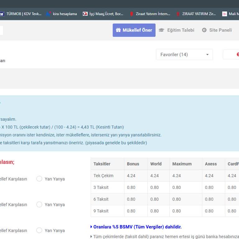 Komisyon Oranlarındaki Sürekli Hatalar Mağduriyet Yaratıyor