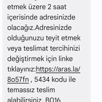Aras Kargo Tire Şubesi'nin Yanıltıcı Teslimat Bildirimleri Ve Kayıp Kargolar