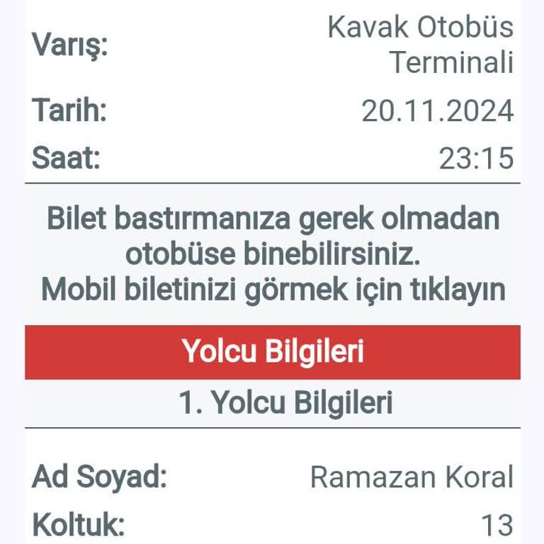 Otobüs Gelmedi, Paramı Geri İstiyorum