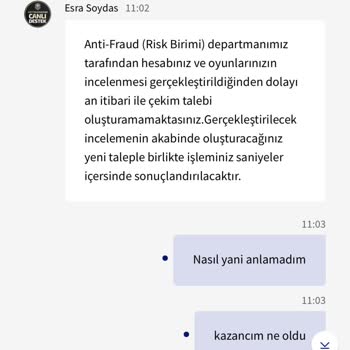 Hesap İncelemesi Sonrası Paramı Alamıyorum