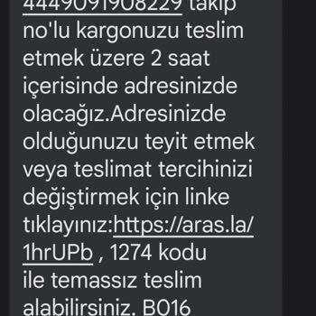 Aras Kargo'nun Yanıltıcı Teslimat Bildirimleri Ve Müşteri Mağduriyeti