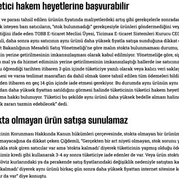 Hepsiburada'da Stokta Olmayan Ürün Mağduriyeti