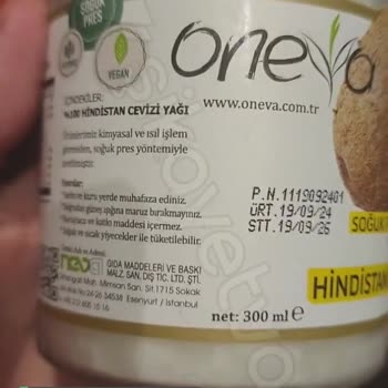 Oneva Hindistan Cevizi Yağı Bozuk!