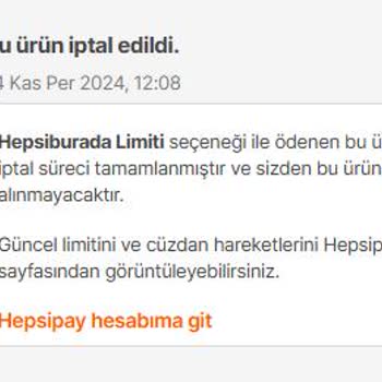 Hepsiburada Limit İade Sorunu: Peşinat Hala Geri Dönmedi!