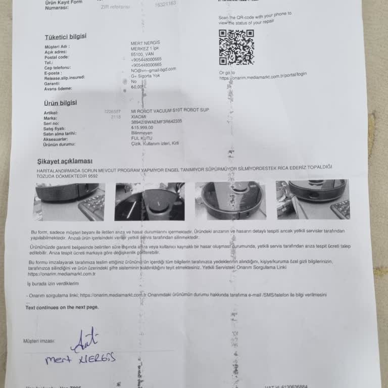 Xiaomi S10T Robot Süpürge Ve Servis Sorunlarıyla Yaşanan Hayal Kırıklığı