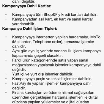 Duty Free Kampanyasında Eksik Mil Aktarımı