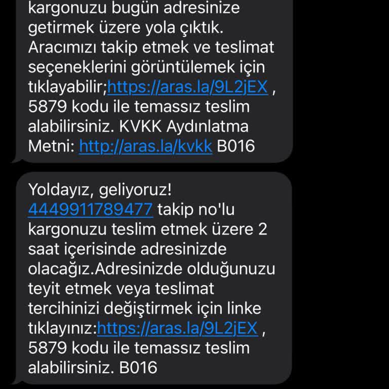 Aras Kargo'nun Yanıltıcı Teslimat Bildirimi