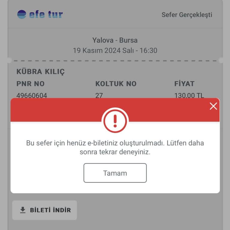 E-biletime Ulaşamama Sorunu Ve Müşteri Hizmetleri Çilesi