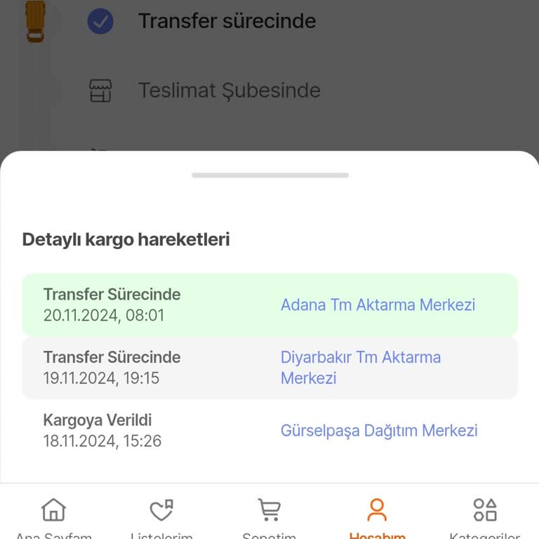 Teslimat Sorunu Ve Yetersiz Müşteri Hizmetleri