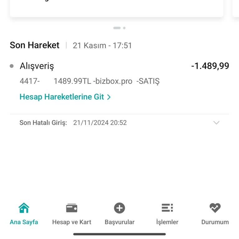 İzinsiz Para Çekimi Ve Etkisiz Hizmet