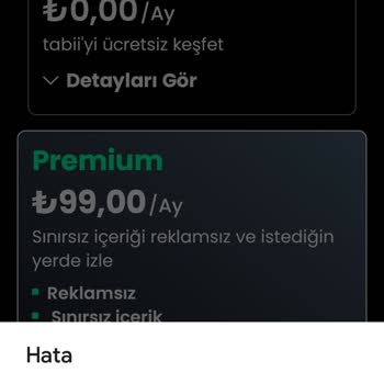 Premium Üyelik Ücreti Ödendi, Hizmet Alınamadı