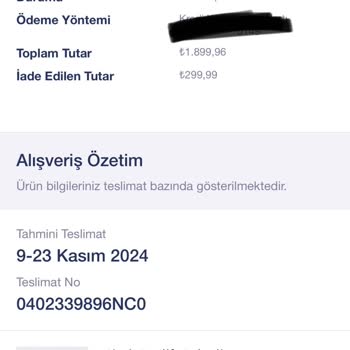 Kampanya Ürünlerinin Teslim Edilmemesi
