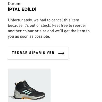 Adidas Online Mağazada Stok Ve Uygulama Sorunları