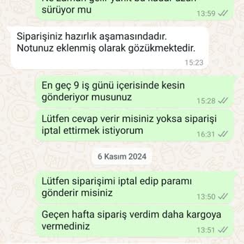 İade Edilmeyen Para Ve İletişim Sorunları