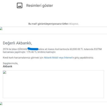 Akbank Kredi Kartı Limitindeki Belirsizlik Ve Yanıltıcı Bilgilendirme!