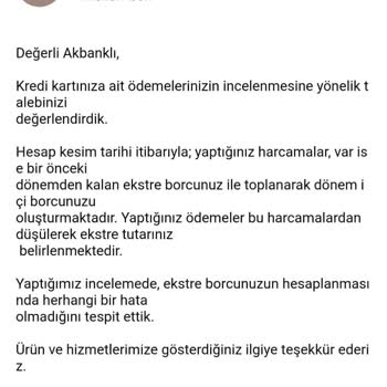Akbank Kredi Kartı Limitindeki Belirsizlik Ve Yanıltıcı Bilgilendirme!