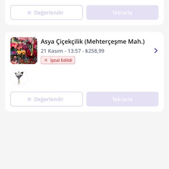 Getir'de Çiçek Siparişinde Büyük Hayal Kırıklığı