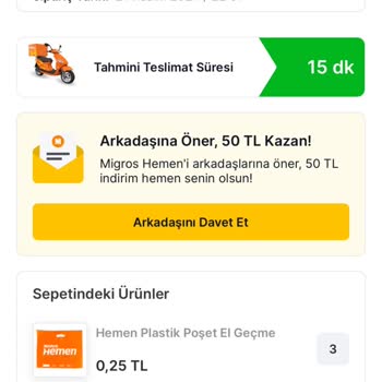 Migros Hemen'de Zaman Kaybı Ve Kupon Mağduriyeti