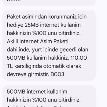 Vodafone'un Yanıltıcı İnternet Paketi Uygulaması