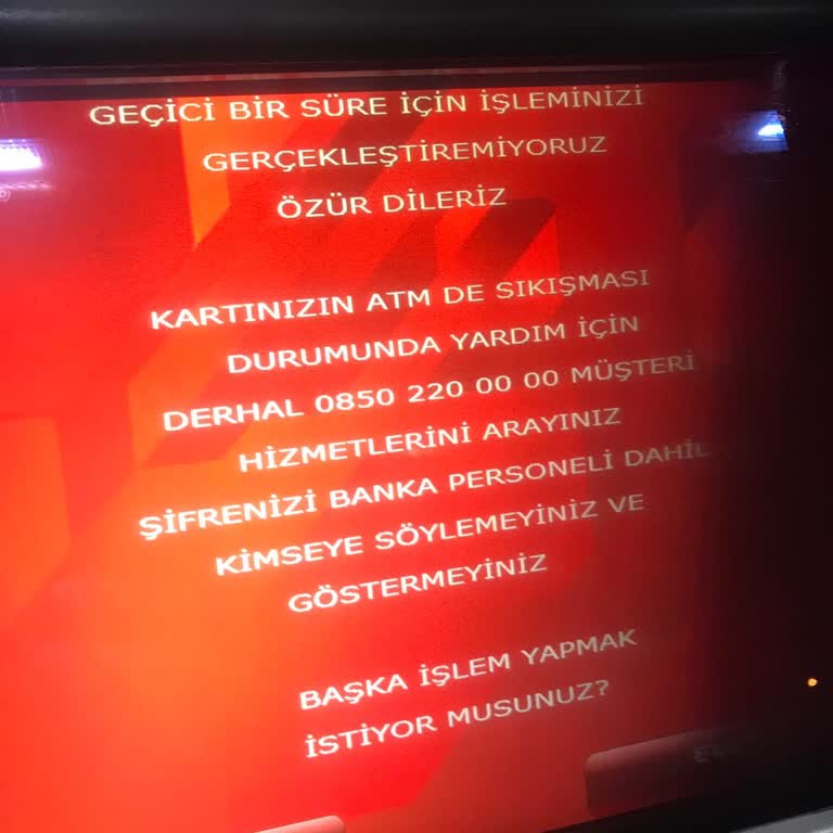 Ziraat ATM Paramı Yuttu: 8200 TL Hala Kayıp!