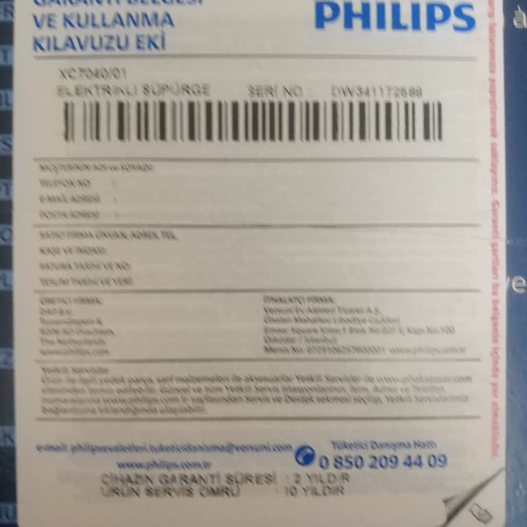 Philips Ev Aletleri 7040 Dik Süpürge Şikayeti