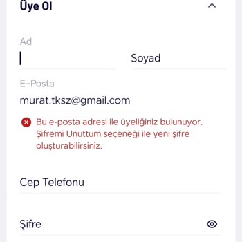 Teknosa Uygulamasındaki Şifre Yenileme Sorunu
