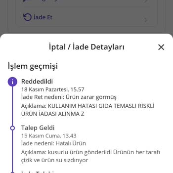 Kusurlu Ürün Ve İade Sorunu