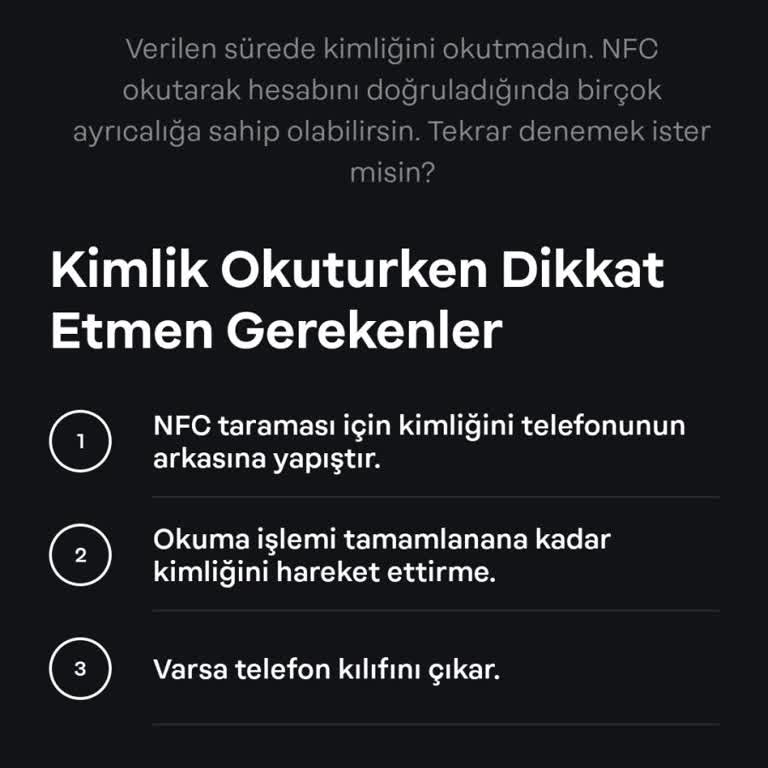 Papara Hesap Onayında NFC Sorunu!