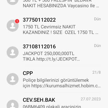 Sürekli Gelen Mesajlar İçin Acil Yardım Talebi