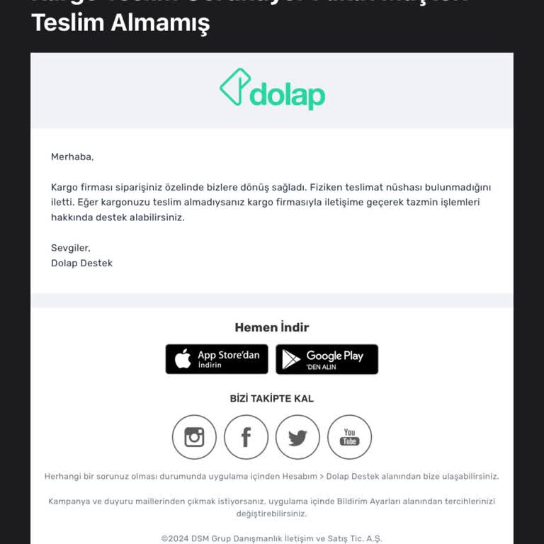 Kargo Firmasının İlgisizliği Ve Yanıltıcı Teslimat Sorunu