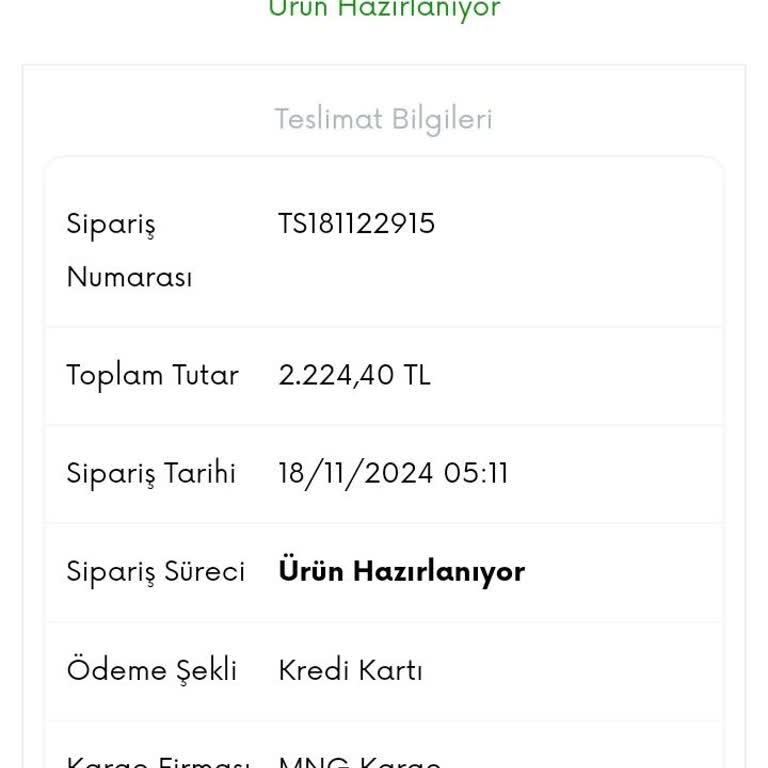 24 Saat Kargo Sözüne Rağmen Sipariş Hala Hazırlanıyor