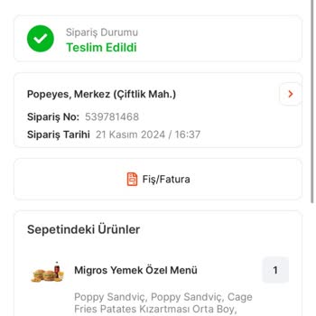 Yanlış Ürün Ve Fatura Sorunu