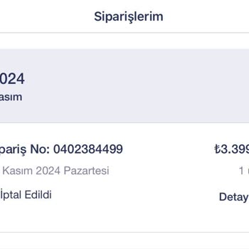İptal Edilen Sipariş Ve Mağduriyet
