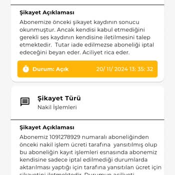 Yanlış Fatura Ve Hizmet Kesintisi Mağduriyeti