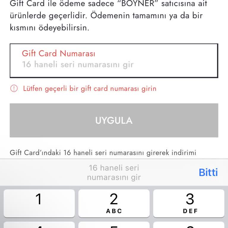 Multigift Kartı Kullanım Sorunu: Çek Bilgisi Bulunamadı