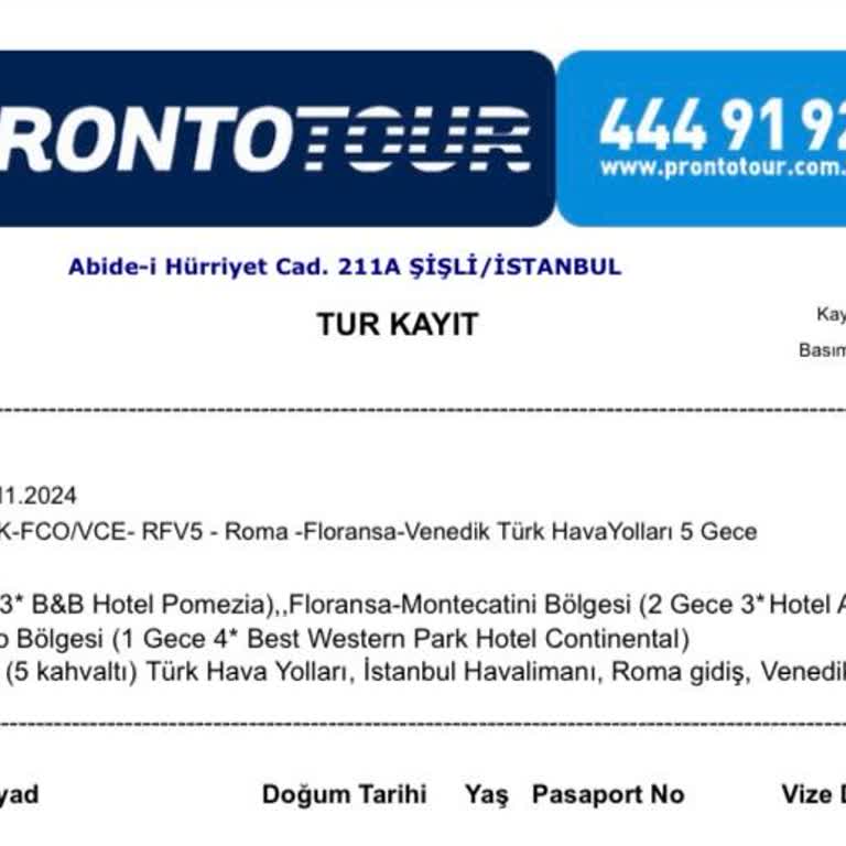 Prontotour'un Yanıltıcı Satış Ve Müşteri Hizmetleri Sorunları