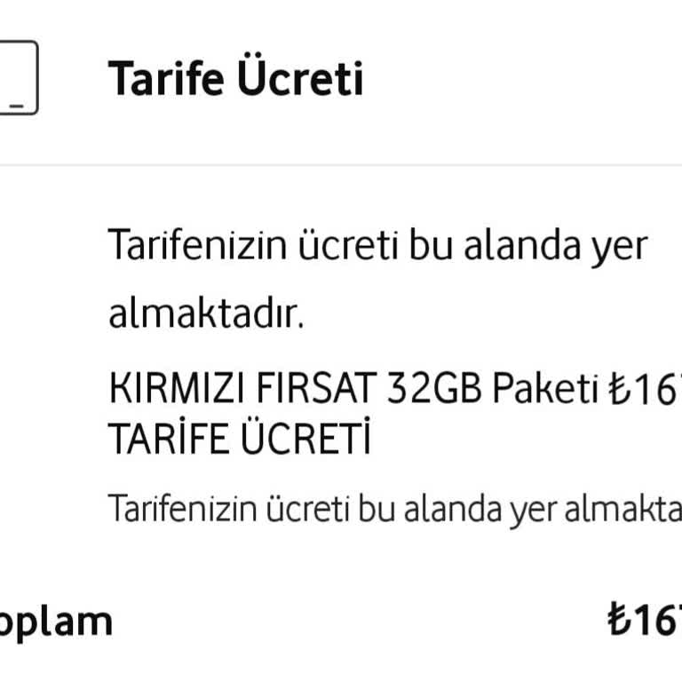 Vodafone Taahhüt İhlali Ve Fatura Şoku