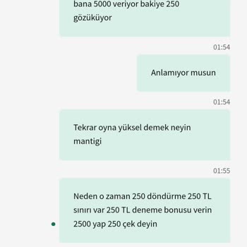 Deneme Bonusu İle İlgili Memnuniyetsizlik