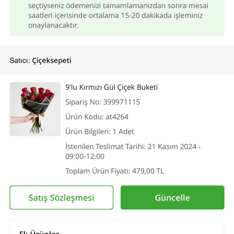 Çiçek Sepeti'nde Ödeme Sorunu Ve İletişim Eksikliği