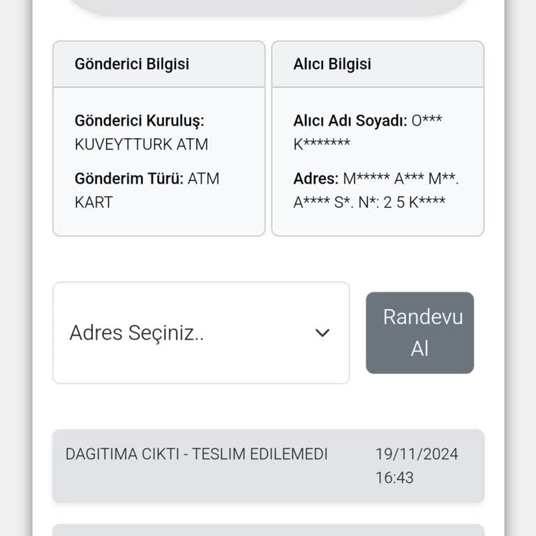 Kart Teslimatındaki Sürekli Gecikme Ve Mağduriyet