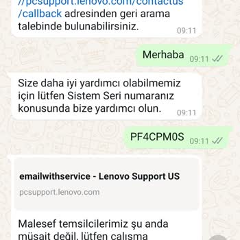 Lenovo Servisinden Yanıtsız Kalan Yardım Çağrısı
