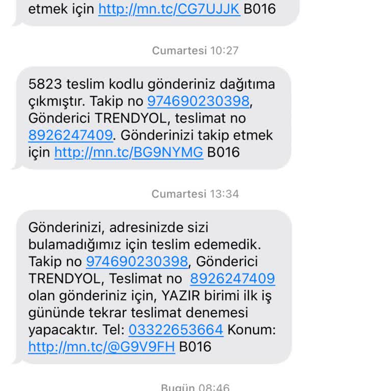 Kargo Teslimatında Sürekli Aksaklık Ve Yanıltıcı Bilgilendirme