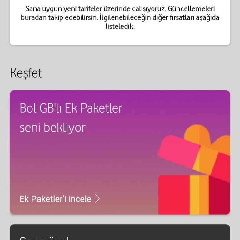 Vodafone Faturalıya Geçişte Paket Sorunu