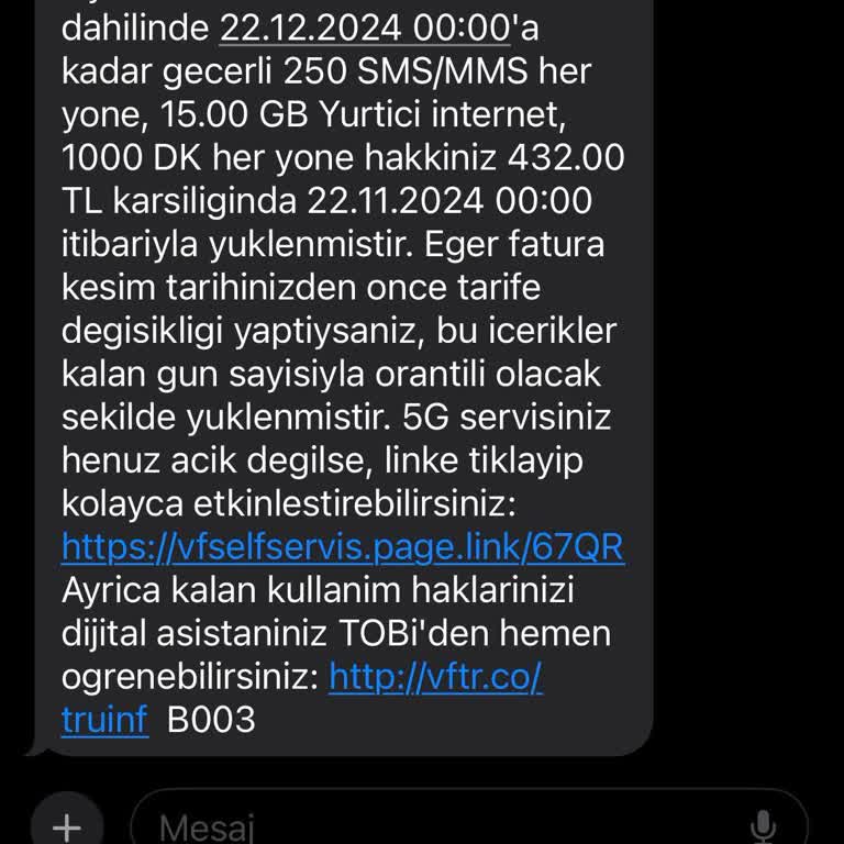 Fahiş Fiyat Artışı: Vodafone Tarifemde Beklenmedik Yükseliş