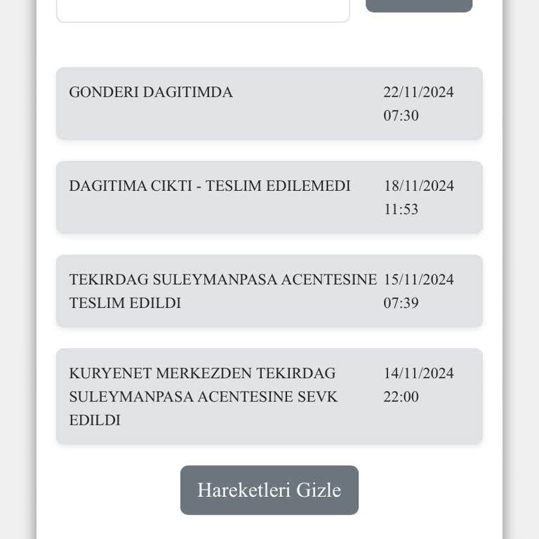 Kuryenet'in Kart Teslimatındaki Sorun