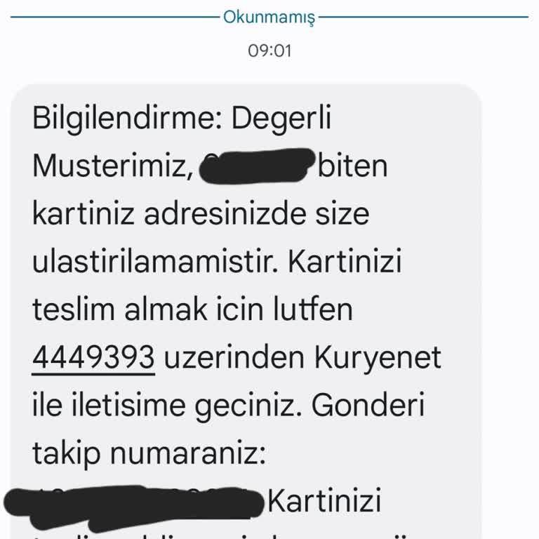 Yanıltıcı Adres Bilgisi Ve Yanlış SMS Bildirimi
