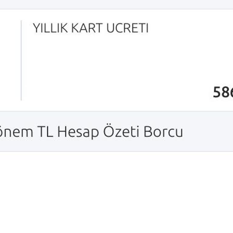Yıllık Kart Ücreti İadesi Talebi