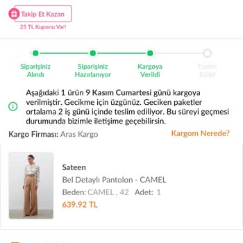 Kargoda Kaybolan Ürün Ve İptal Sorunu