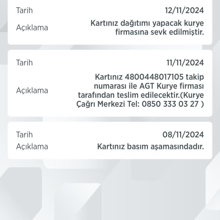 AGT Kuryenin Zamanında Teslimat Yapmaması Ve İletişim Eksikliği