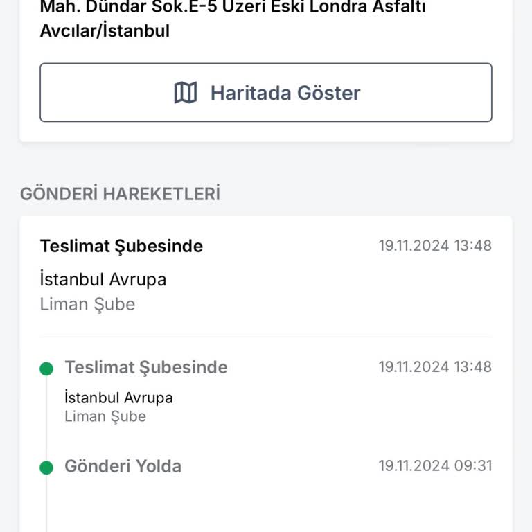 Kargomun Dağıtıma Çıkmaması Konusunda Yaşadığım Sorun